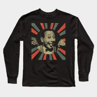 PEE WEE HERMAN || Vintage Art Design || PAUL REUBENS Long Sleeve T-Shirt